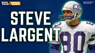 Steve Largent NFL Hall of Fame Wide Receiver [upl. by Enel]