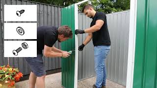 Metal Apex Shed Installation Guide [upl. by Urbain]