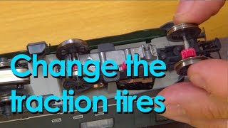 How to replace the traction tires Trainroom [upl. by Rawlinson]