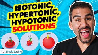 Fluid amp Hormones  IV Fluids Isotonic Hypotonic amp Hypertonic [upl. by Brynne]