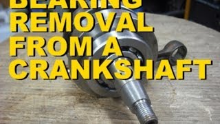 Bearing Removal From A Crankshaft [upl. by Sousa963]