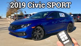 REFRESHED 2019 Honda Civic Sport Review amp Drive [upl. by Anilrac]