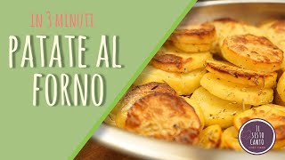 Patate al Forno in 3 minuti  Chef Piero [upl. by Enerual]