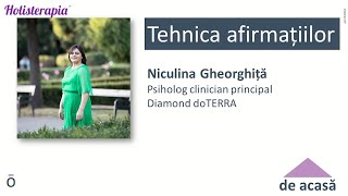 Niculina Gheorghiță ®  Tehnica afirmațiilor săptămâna 1 [upl. by Fasta99]