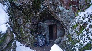 Trapped in a Blizzard Mysterious Cave Shelter Saves My Life [upl. by Pavier319]