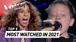 The Voice Kids Spain 2021 MOST TRENDING Blind Auditions 🇪🇸 [upl. by Hanschen965]