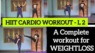 FULL BODY HIIT CARDIO WORKOUT LEVEL 2 [upl. by Idnyc]