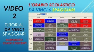 Tutorial Orario scolastico DaVinci6 di Spaggiari VIDEO 2 [upl. by Anaerdna]