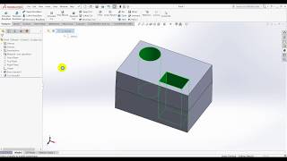 SolidWorks Tutorial 2  Extruded Cut [upl. by Annaeerb30]