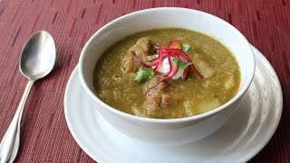 Chili Verde Recipe  Easy Pork amp Tomatillo Stew  How to Make Green Chili [upl. by Erkan]