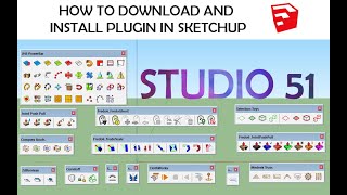 HOW TO DOWNLOAD AND INSTALL PLUGIN IN SKETCHUP [upl. by Albers]