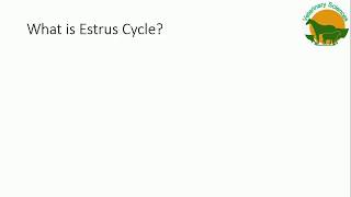 Estrus Cycle in Dairy Animals [upl. by Tudela]