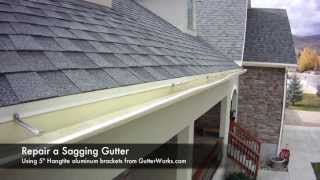 How to Repair a Saggy Gutter [upl. by O'Donnell]