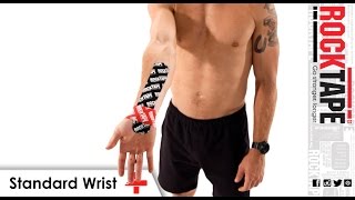 RockTape  Kinesiology Tape Instruction  Wrist [upl. by Galatea]