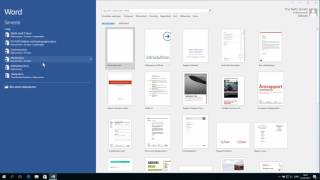 Opret nyt dokument  Microsoft Office Word 2016 [upl. by Eellah]