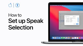 How to set up Speak Selection on Mac  Apple Support [upl. by Inman]