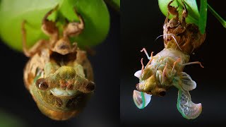 Cicada Molts in Epic Time Lapse [upl. by Wolfson814]