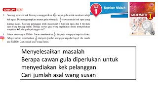 Matematik Tingkatan 1 Bab1 Nombor Nisbah Latih diri 13d menyelesaikan masalah operasi gabungan [upl. by Aciemaj297]