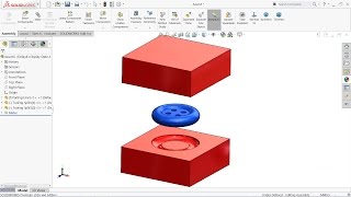 Solidworks Mold tools tutorial  Introduction of Mold tools in Solidworks [upl. by Enahpad]