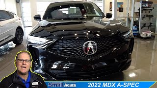 Redesigned 2022 Acura MDX ASpec Package Overview  Smail Acura [upl. by Ecnahc]