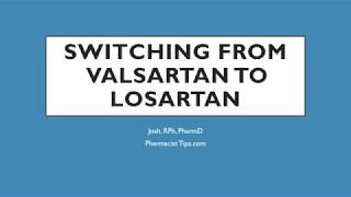 switching from valsartan to losartan [upl. by Anires619]