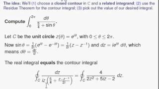 Using the Residue Theorem to Evaluate Real Integrals 12 [upl. by Markson778]