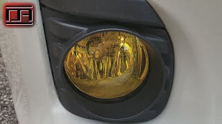 Laminx Yellow Fog Light Covers  Protective Tint Film Install  Review Scion tC25 [upl. by Esoranna460]