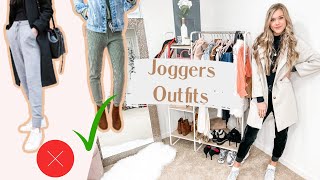 How to STYLE Joggers  10 EASY Jogger Outfit Ideas [upl. by Grimbald]