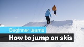 How to Jump on Skis  a Beginner Skiers Progression [upl. by Aracot]