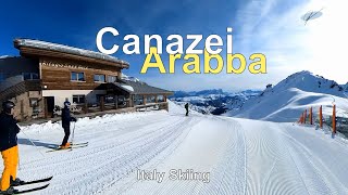 Italy Skiing Canazei Arabba [upl. by Siuraj546]