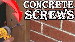 How To Screw A Board To Brick With Concrete Screws [upl. by Sardse666]