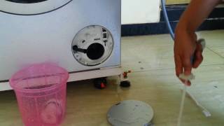 How to Clean Your Bosch Washing Machines Filter  service flap [upl. by Henrie]