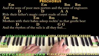 The City of New Orleans Arlo Guthrie Piano Cover Lesson with ChordsLyrics [upl. by Putscher]