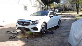 2018 Mercedes Benz E400 W213 C238 Oil Change Step by Step Procedure [upl. by Eelanna]