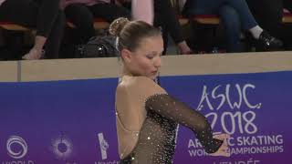 Mondial roller artistique 2018  Ludivine Malle  progamme long [upl. by Fina]