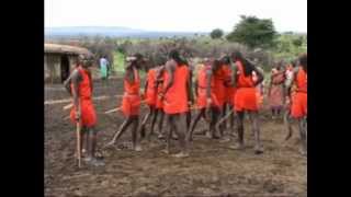 Kenya Masai tribe singing and dancing [upl. by Omor]