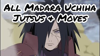 All Madara Uchiha Jutsus amp Moves [upl. by Wootan]