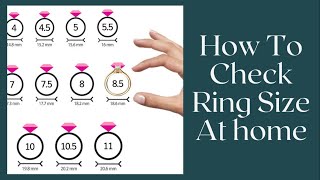 How to measure Ring size at Home [upl. by Devaney768]