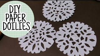 DIY Paper Doilies  easy homemade Paper Doilies [upl. by Dyol]