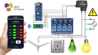 DIY Smart Home Appliance Control Via bluetooth [upl. by Terrene]