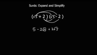 Surds Expand and Simplify [upl. by Harad699]