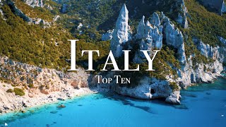 Top 10 Places To Visit In Italy  4K Travel Guide [upl. by Cherise561]