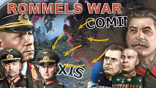 Can Rommel win WW2  Hoi4 Timelapse [upl. by Aynotan579]