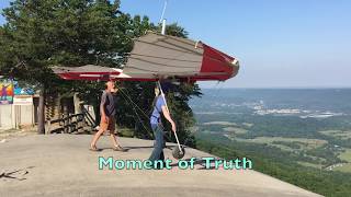 Hang Gliding First Mountain Launch [upl. by Aisyle809]