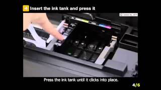 PIXMA iP8720Installing the ink tanks [upl. by Ecille]