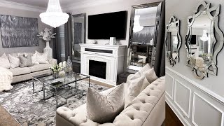 EXTREME LIVING ROOM MAKEOVER  DIY Wall Decor  LGQUEEN Home Decor [upl. by Lihas88]