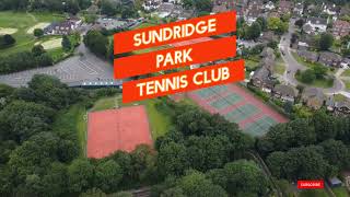 Sundridge Park Tennis Club from above [upl. by Eanaj]