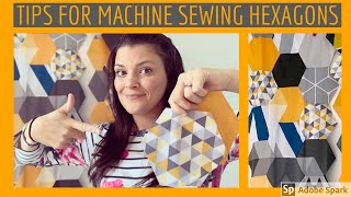 Hexie Quilts Made Easy Tips For Sewing Hexagons Using Your Sewing Machine Quilting for Beginners [upl. by Lerad645]