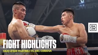 FIGHT HIGHLIGHTS  Julio Cesar Martinez vs Joel Cordova [upl. by Quar55]