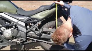 Adjusting preload Suzuki Vstrom 650 [upl. by Rodmann]